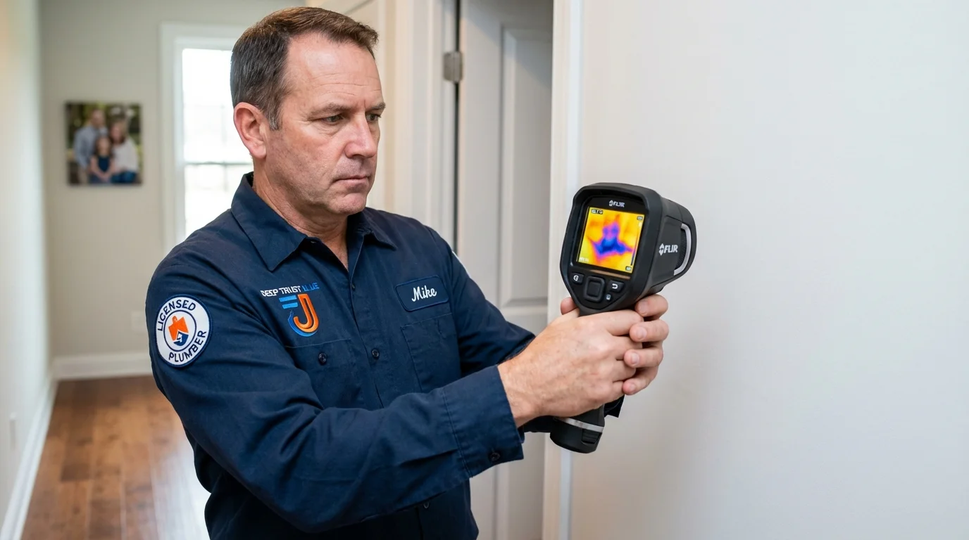 Thermal imaging leak detection by Johns Plumbing LLC in Kenyon